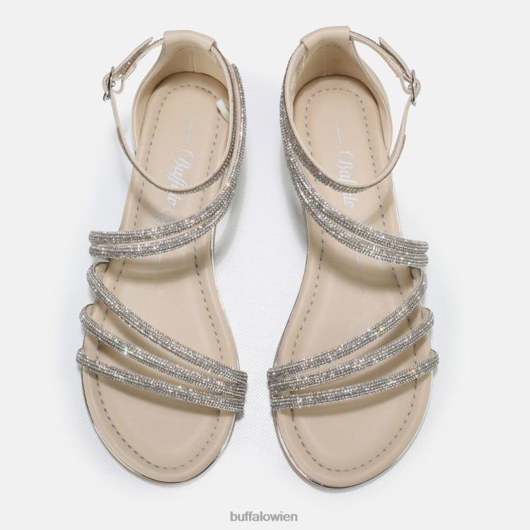 bei Buffalo Capri Glam Sandale vegan Creme 0FX4889 |Sandalen