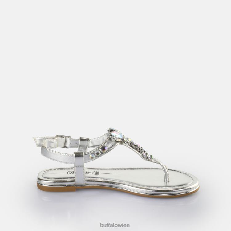 bei Buffalo Capri-Libellensandalen vegan Silber 0FX48195 |Sandalen