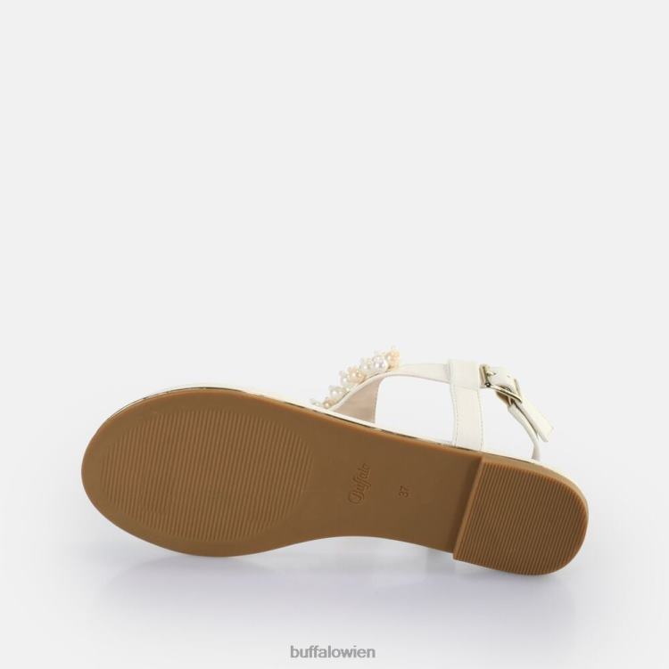 bei Buffalo Capri-Perlensandalen vegan Creme 0FX48407 |Sandalen