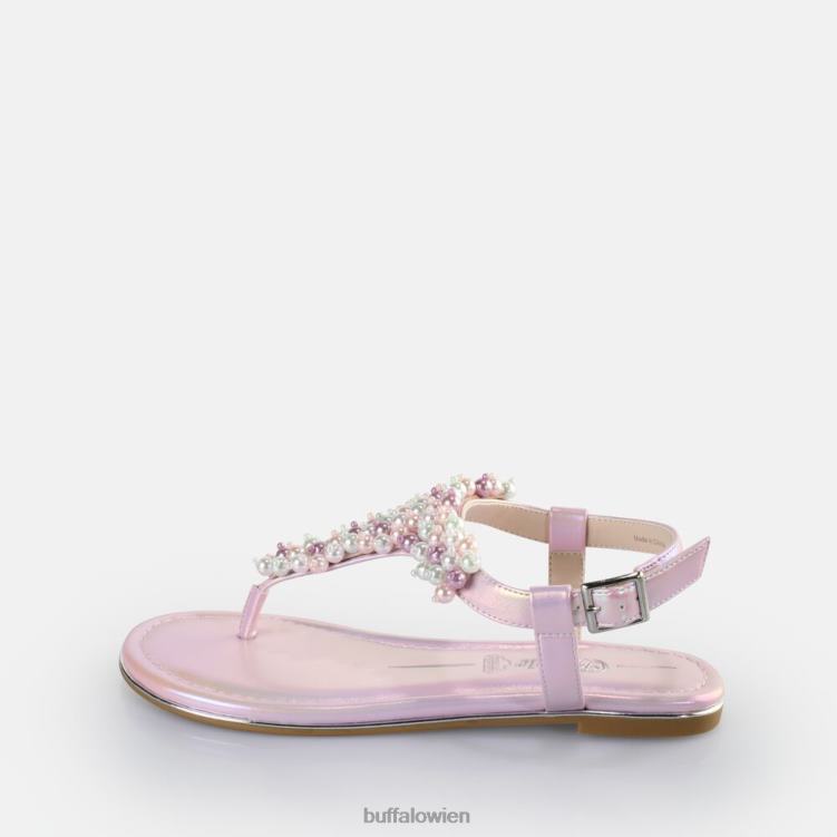bei Buffalo Capri-Perlensandalen vegan metallischer Lavendel 0FX48408 |Sandalen