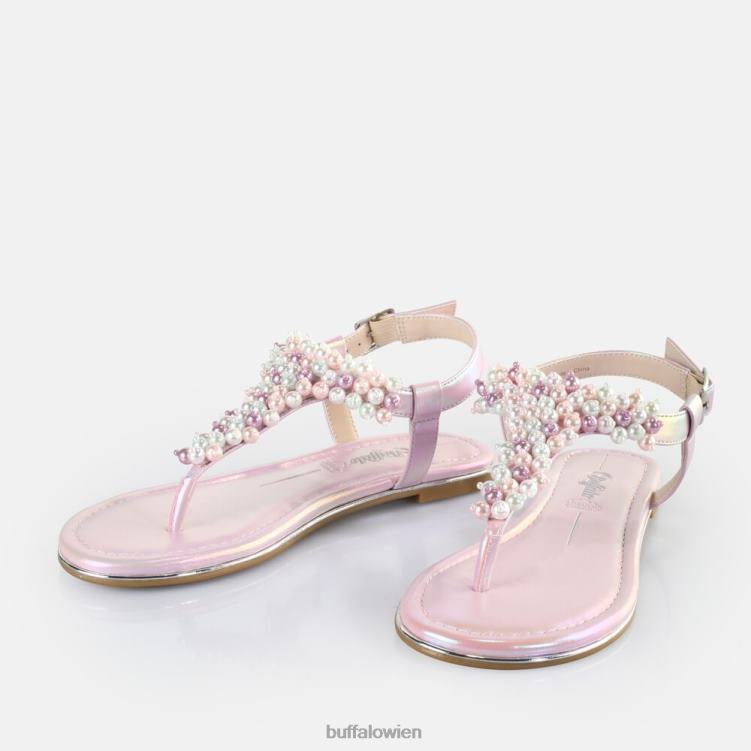 bei Buffalo Capri-Perlensandalen vegan metallischer Lavendel 0FX48408 |Sandalen