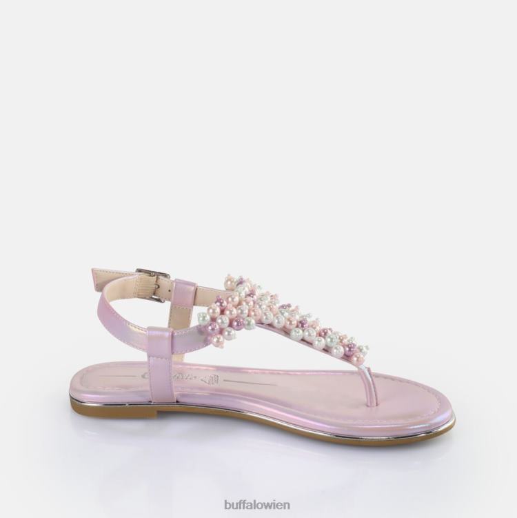 bei Buffalo Capri-Perlensandalen vegan metallischer Lavendel 0FX48408 |Sandalen