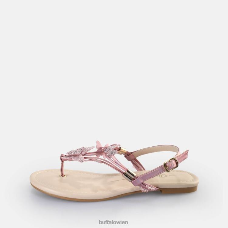 bei Buffalo Capri-Sandalen mit glitzernden Schmetterlingen, vegan Rosa 0FX48386 |Sandalen