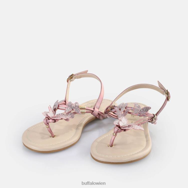 bei Buffalo Capri-Sandalen mit glitzernden Schmetterlingen, vegan Rosa 0FX48386 |Sandalen