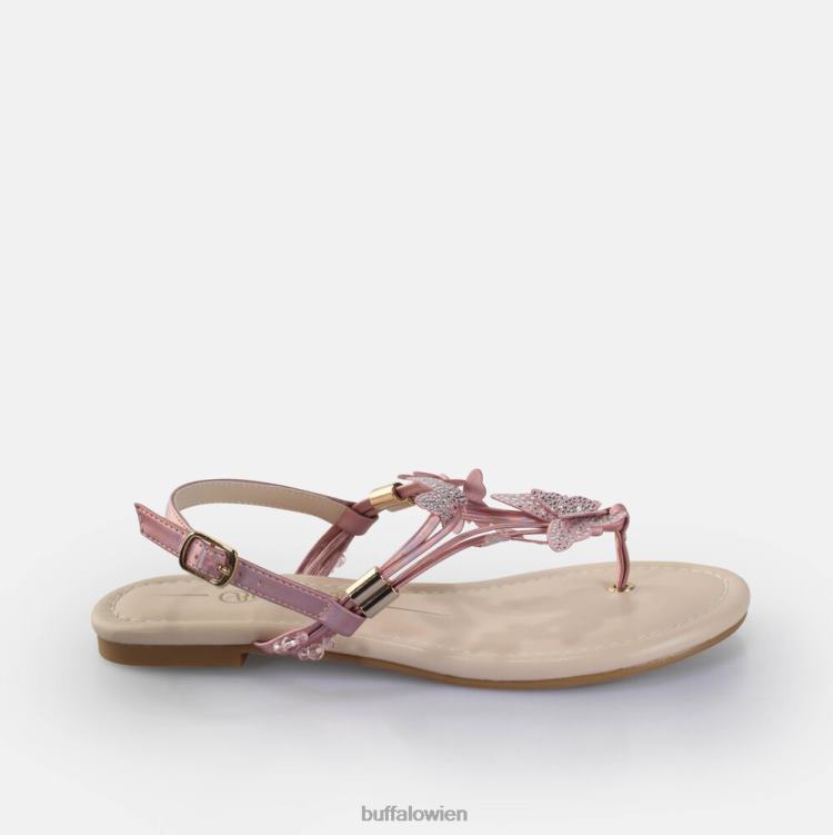 bei Buffalo Capri-Sandalen mit glitzernden Schmetterlingen, vegan Rosa 0FX48386 |Sandalen