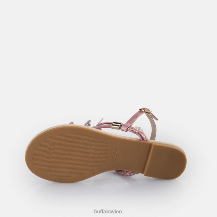 bei Buffalo Capri-Sandalen mit glitzernden Schmetterlingen, vegan Rosa 0FX48386 |Sandalen