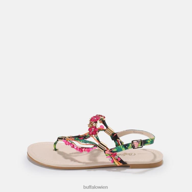 bei Buffalo Capri Vacay Sandale vegan Fuchsie 0FX48175 |Sandalen