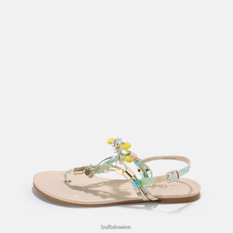 bei Buffalo Capri Vacay Sandale vegan blau/türkis 0FX48177 |Sandalen