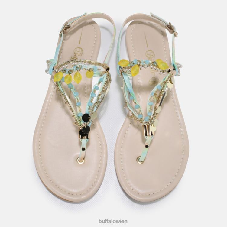 bei Buffalo Capri Vacay Sandale vegan blau/türkis 0FX48177 |Sandalen