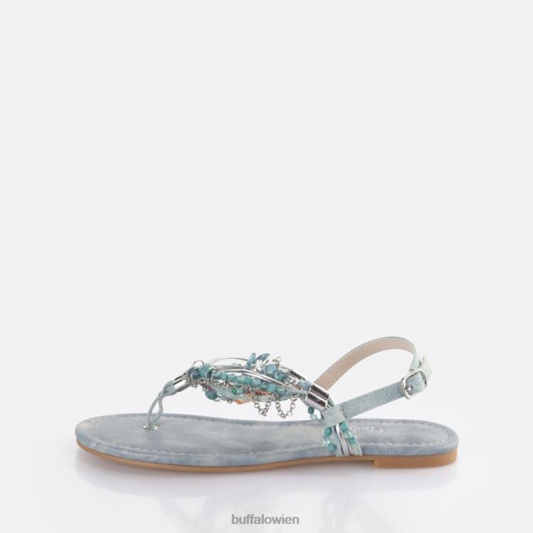 bei Buffalo Capri Vacay Sandalen vegan Jeans/Aquablau 0FX48179 |Sandalen
