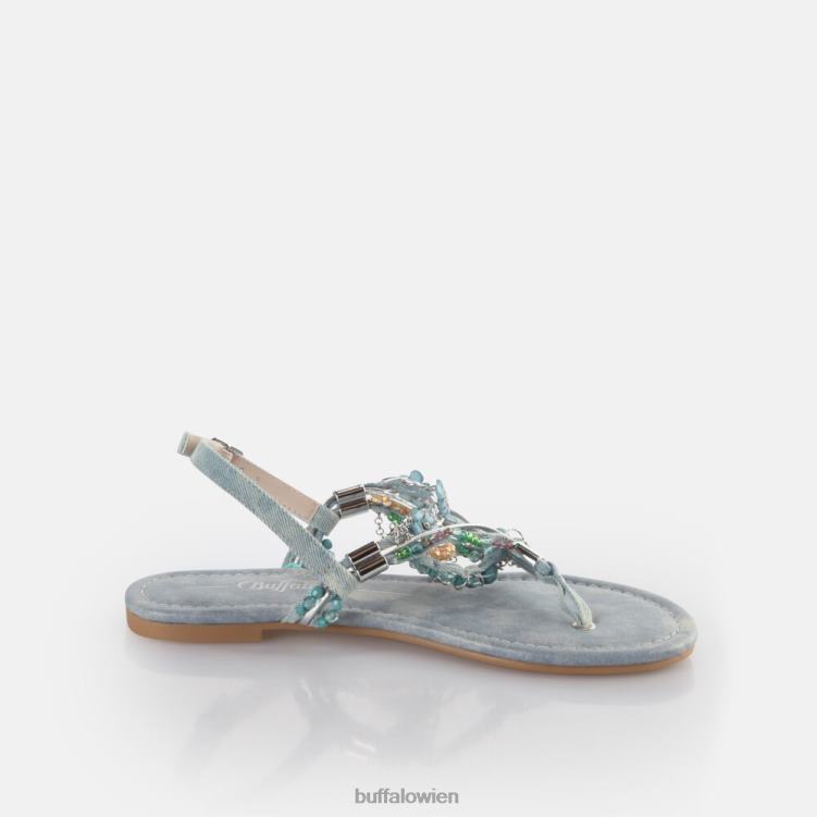 bei Buffalo Capri Vacay Sandalen vegan Jeans/Aquablau 0FX48179 |Sandalen