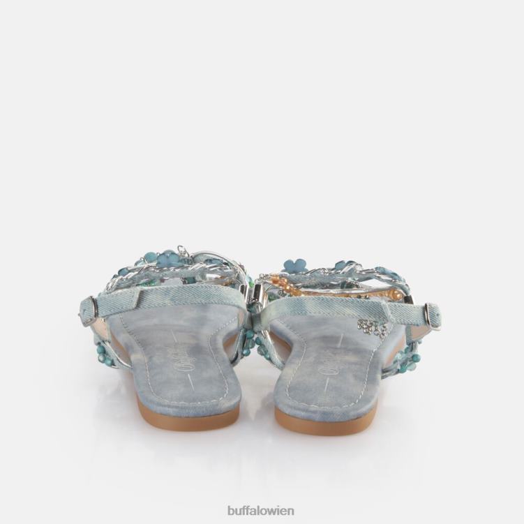 bei Buffalo Capri Vacay Sandalen vegan Jeans/Aquablau 0FX48179 |Sandalen