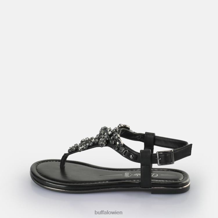 bei Buffalo Rhonda Sandalen vegan Schwarz 0FX4894 |Sandalen