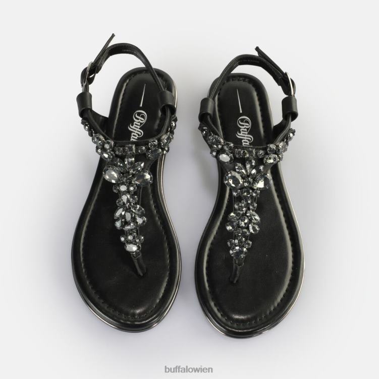 bei Buffalo Rhonda Sandalen vegan Schwarz 0FX4894 |Sandalen