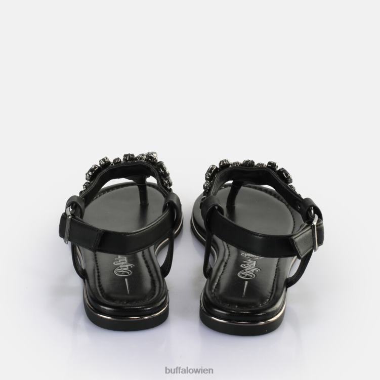 bei Buffalo Rhonda Sandalen vegan Schwarz 0FX4894 |Sandalen