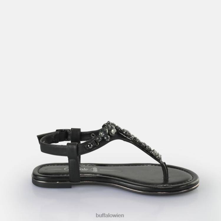 bei Buffalo Rhonda Sandalen vegan Schwarz 0FX4894 |Sandalen