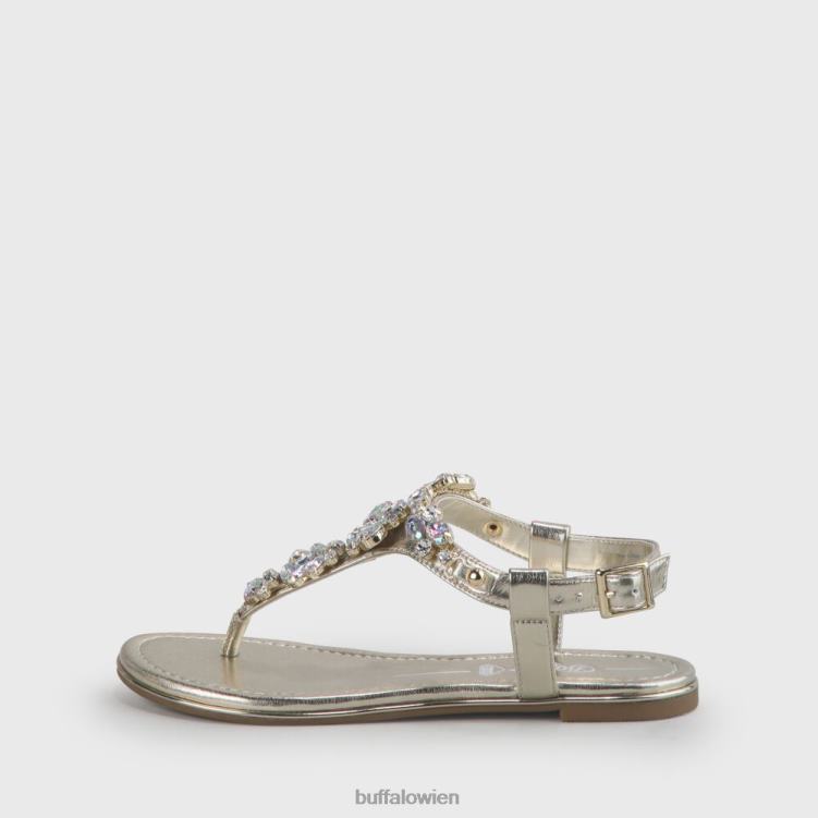 bei Buffalo Rhonda vegane Sandalen Gold 0FX4892 |Sandalen