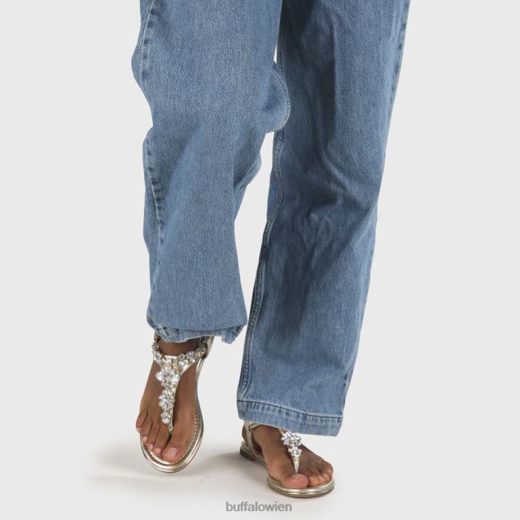 bei Buffalo Rhonda vegane Sandalen Gold 0FX4892 |Sandalen