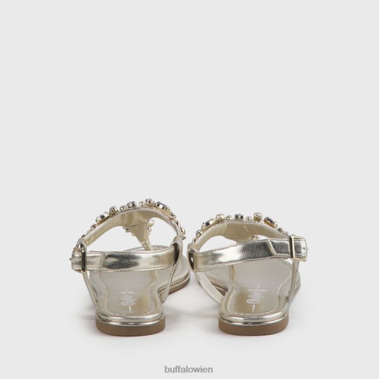 bei Buffalo Rhonda vegane Sandalen Gold 0FX4892 |Sandalen