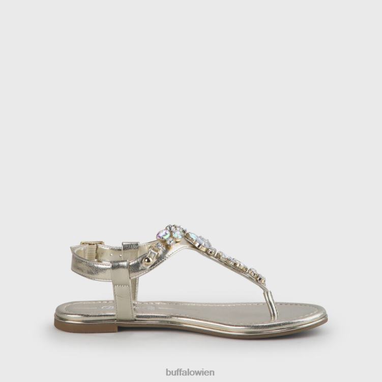 bei Buffalo Rhonda vegane Sandalen Gold 0FX4892 |Sandalen