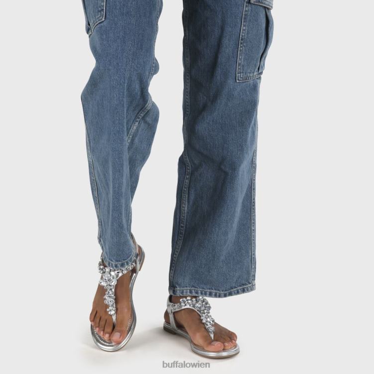 bei Buffalo Rhonda vegane Sandalen Silber 0FX4893 |Sandalen