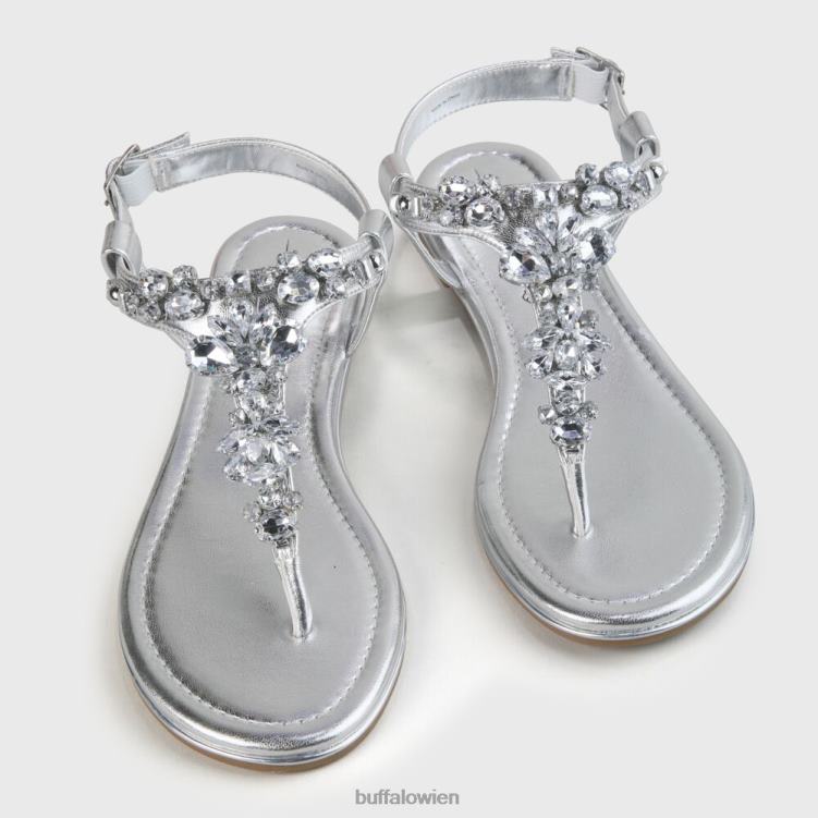 bei Buffalo Rhonda vegane Sandalen Silber 0FX4893 |Sandalen