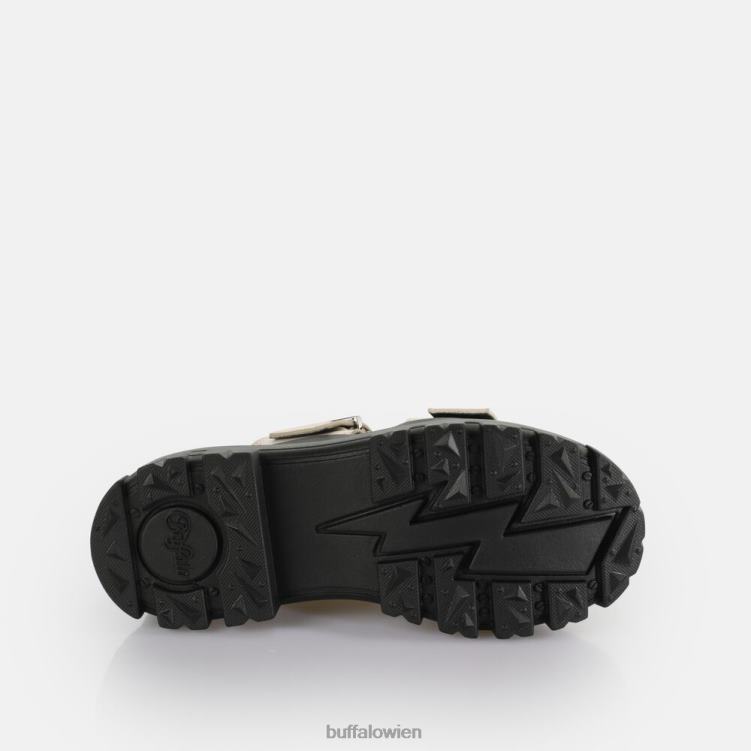 bei Buffalo Aspha Loop-Plateausandalen vegan Creme 0FX48383 |Folien