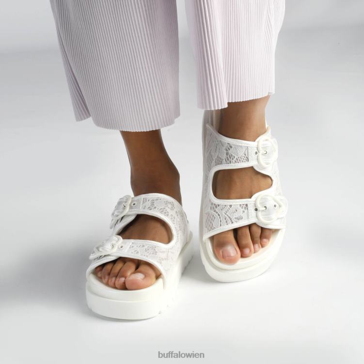 bei Buffalo Elly Slide Plateau-Slides vegan Weiss 0FX48832 |Folien
