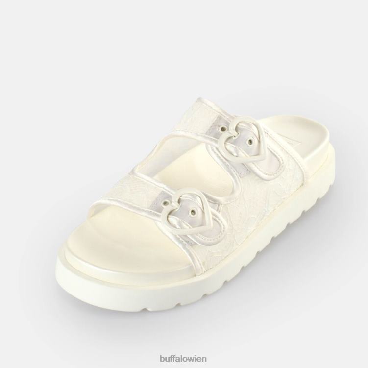 bei Buffalo Elly Slide Plateau-Slides vegan Weiss 0FX48832 |Folien