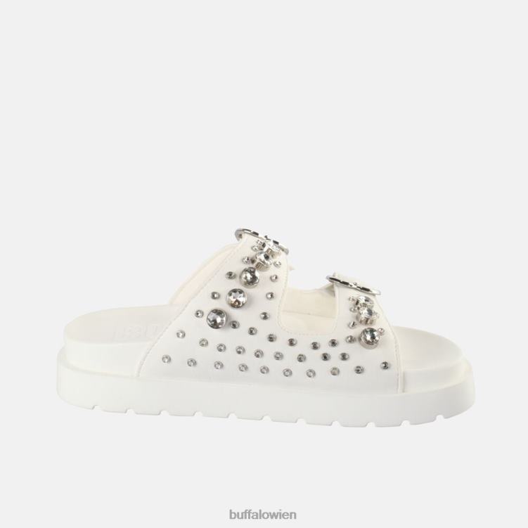 bei Buffalo Eve Heart Plateau-Slide vegan nicht-gerade weiss 0FX48409 |Folien