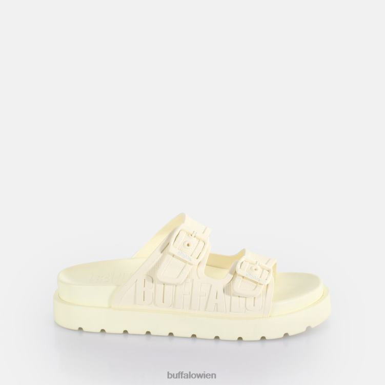 bei Buffalo Eve Sol Plateau-Slide vegan nicht-gerade weiss 0FX48785 |Folien
