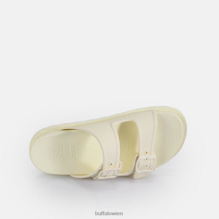 bei Buffalo Eve Sol Plateau-Slide vegan nicht-gerade weiss 0FX48785 |Folien