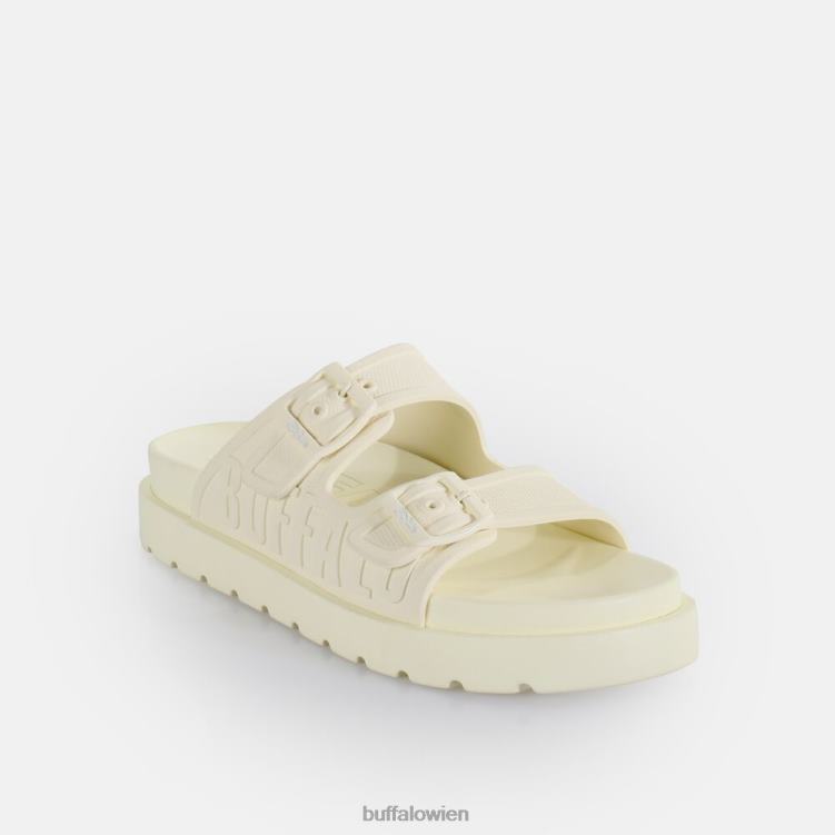 bei Buffalo Eve Sol Plateau-Slide vegan nicht-gerade weiss 0FX48785 |Folien