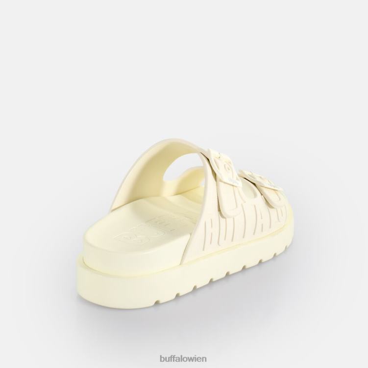 bei Buffalo Eve Sol Plateau-Slide vegan nicht-gerade weiss 0FX48785 |Folien
