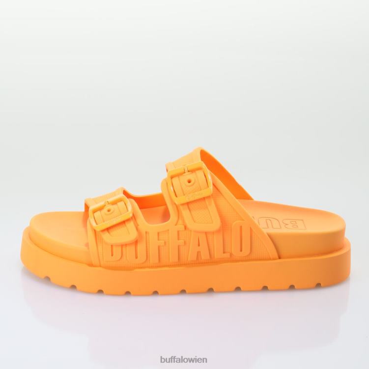 bei Buffalo Eve Sol Plateau-Slide vegan orange 0FX48574 |Folien