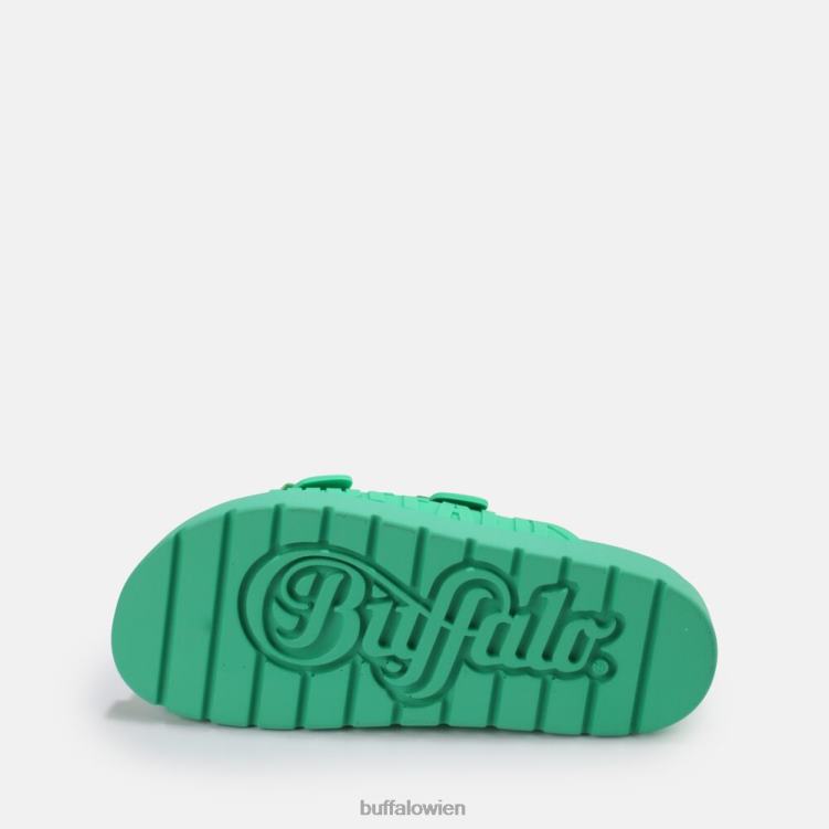 bei Buffalo Eve Sol Plateausandalen vegan Grün 0FX48460 |Folien