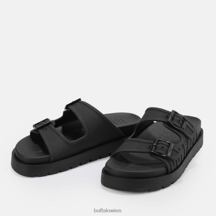 bei Buffalo Eve Sol Plateausandalen vegan Schwarz 0FX48248 |Folien