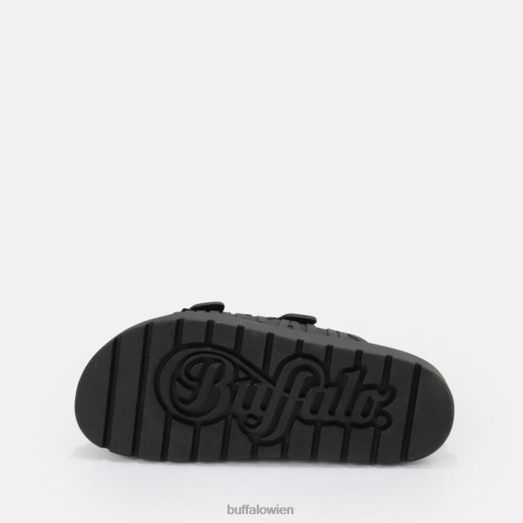 bei Buffalo Eve Sol Plateausandalen vegan Schwarz 0FX48248 |Folien