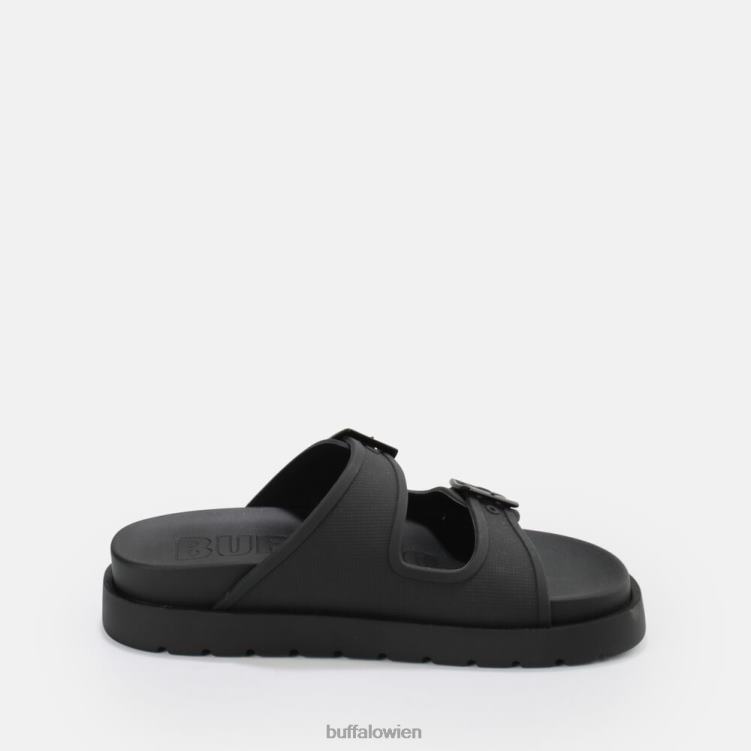 bei Buffalo Eve Sol Plateausandalen vegan Schwarz 0FX48248 |Folien