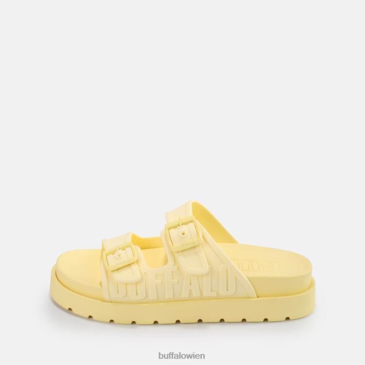 bei Buffalo Eve Sol Plateausandalen vegan Vanille 0FX48877 |Folien