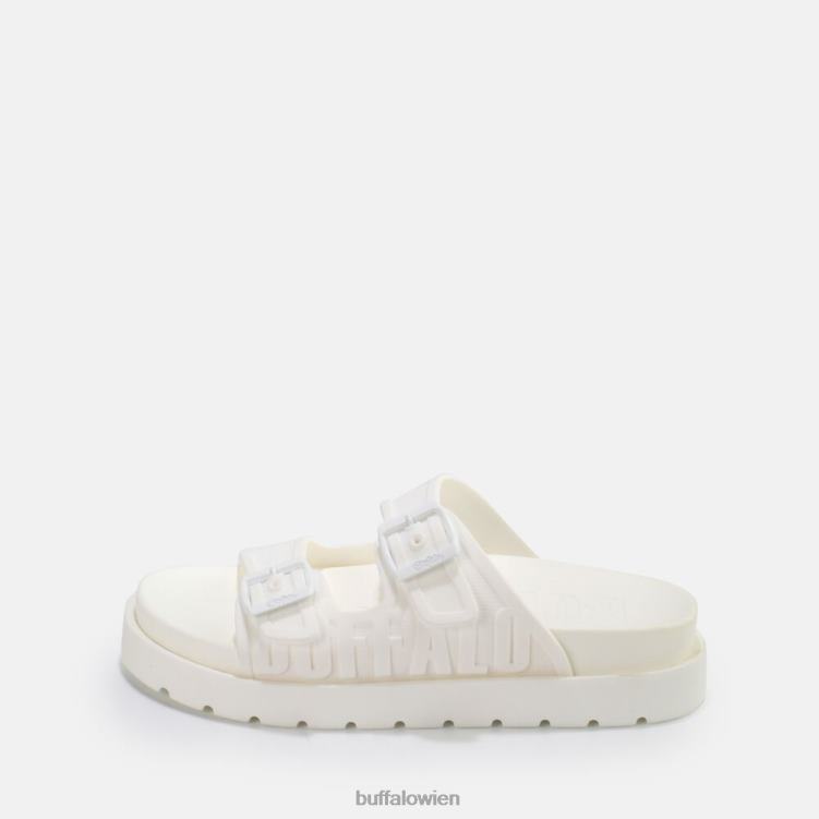 bei Buffalo Eve Sol Plateausandalen vegan Weiss 0FX48915 |Folien