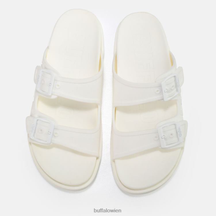 bei Buffalo Eve Sol Plateausandalen vegan Weiss 0FX48915 |Folien