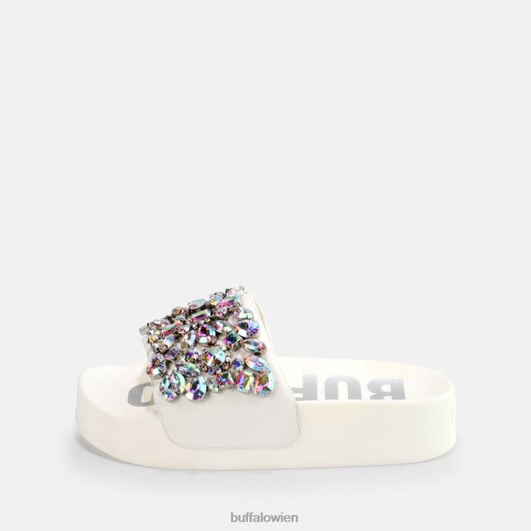 bei Buffalo Fabia Slide vegan Weiss 0FX48146 |Folien