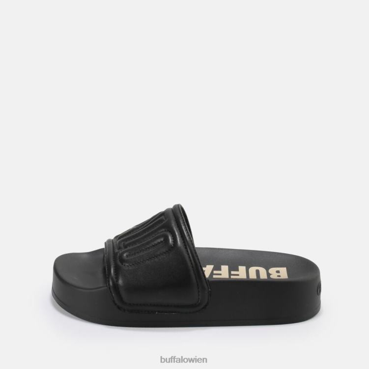 bei Buffalo Lake Quilt Plateausandalen vegan Schwarz 0FX48796 |Folien