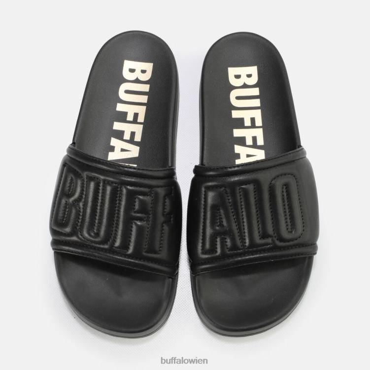 bei Buffalo Lake Quilt Plateausandalen vegan Schwarz 0FX48796 |Folien