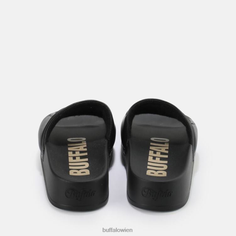 bei Buffalo Lake Quilt Plateausandalen vegan Schwarz 0FX48796 |Folien