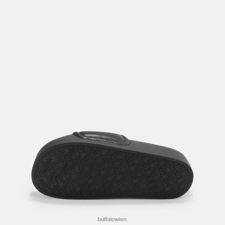 bei Buffalo Lake Quilt Plateausandalen vegan Schwarz 0FX48796 |Folien
