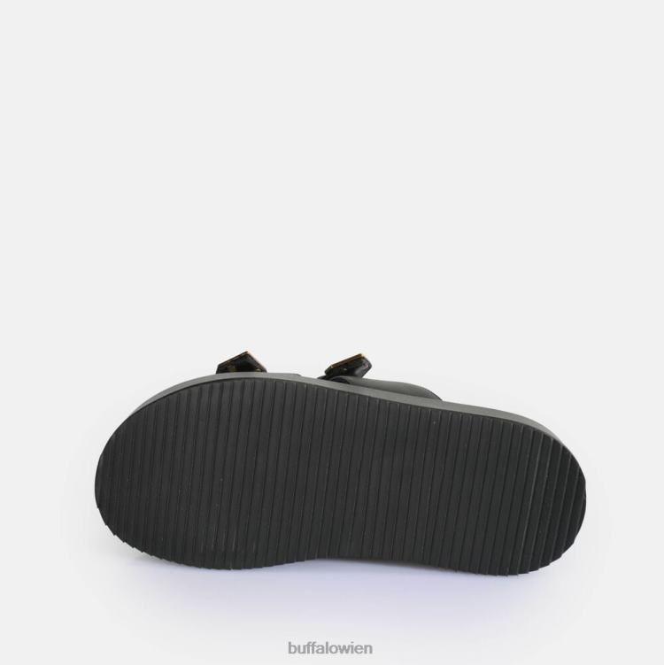 bei Buffalo Noa Ari Plateausandalen vegan Schwarz 0FX4818 |Folien