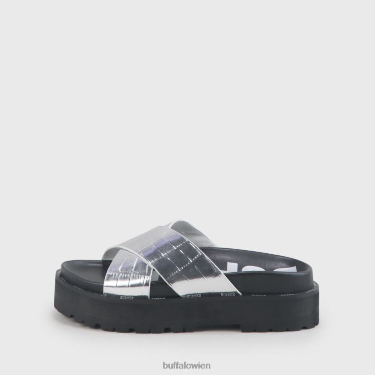 bei Buffalo Raya vegane Sandalen Silber 0FX48781 |Folien