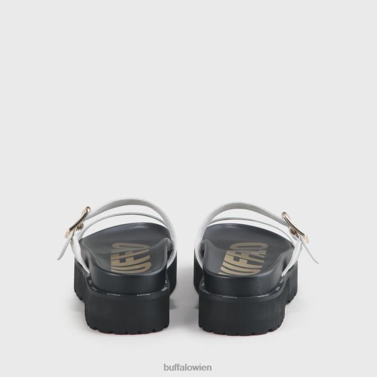bei Buffalo Raya vegane Sandalen Weiss 0FX48577 |Folien